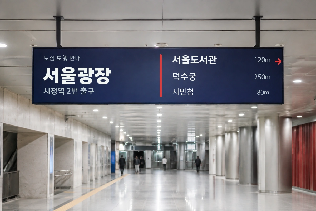 무료폰트 서울알림체 활용 예시