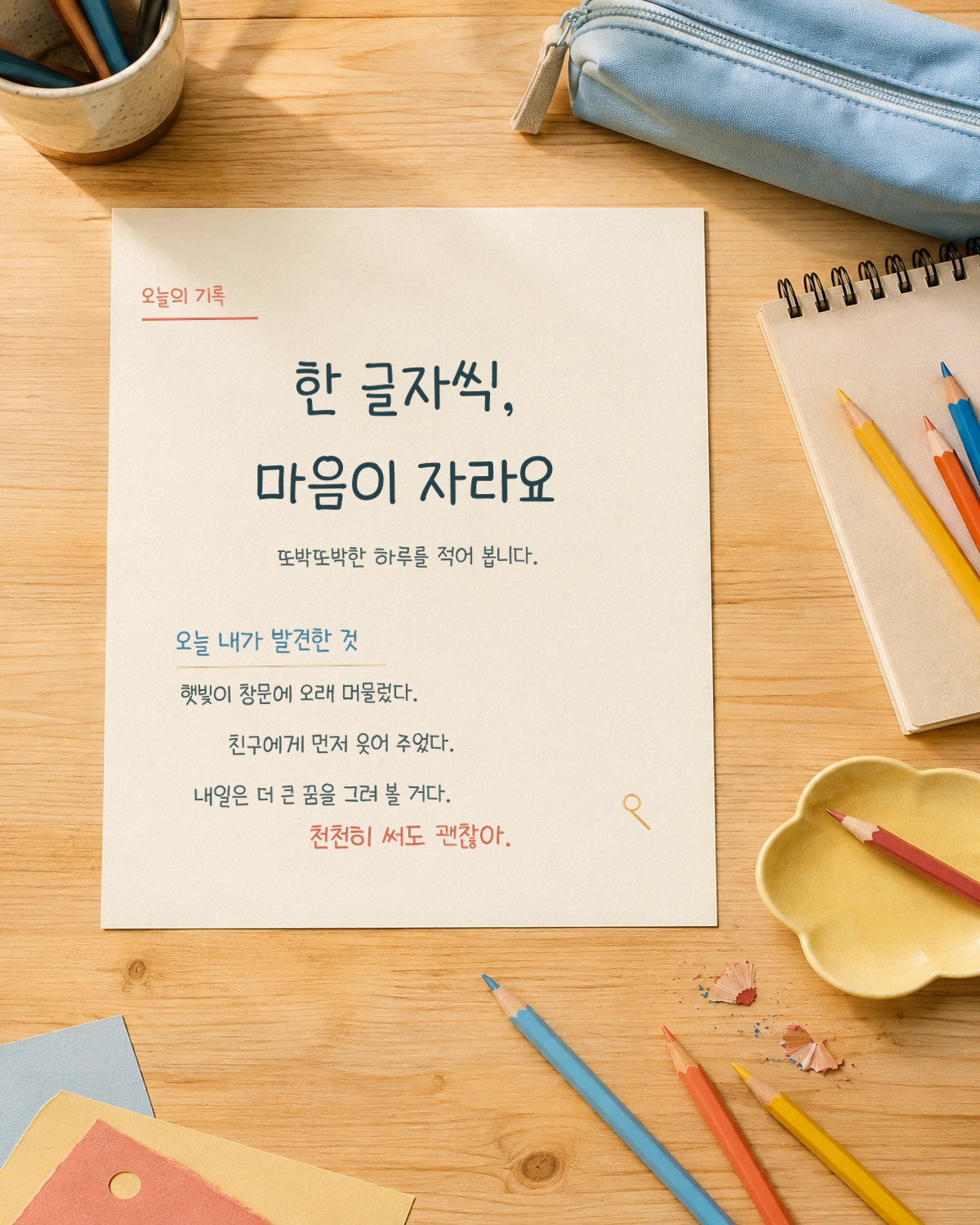 무료폰트 교보손글씨 2019 활용 예시
