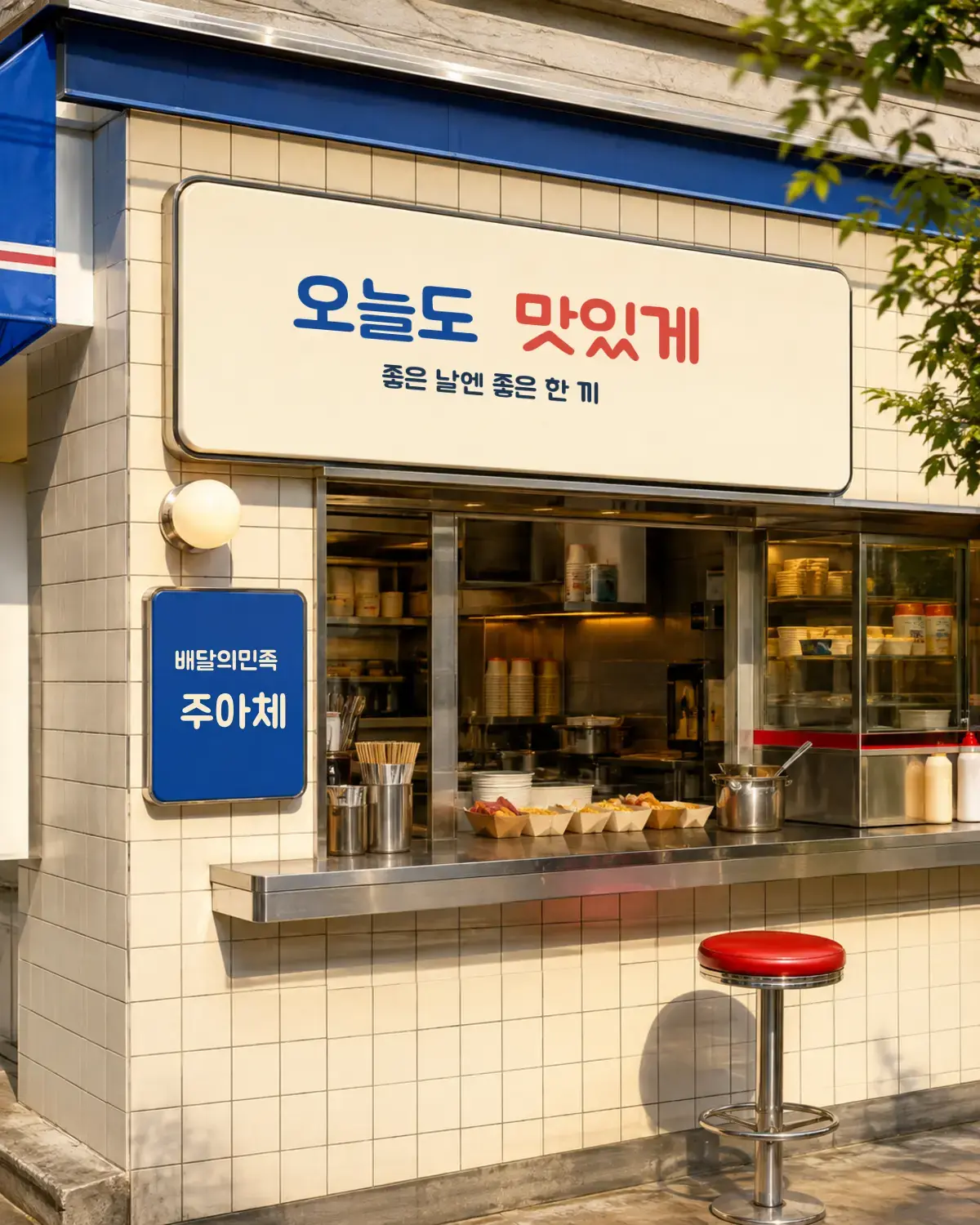 무료폰트 배달의민족 주아체 활용 예시