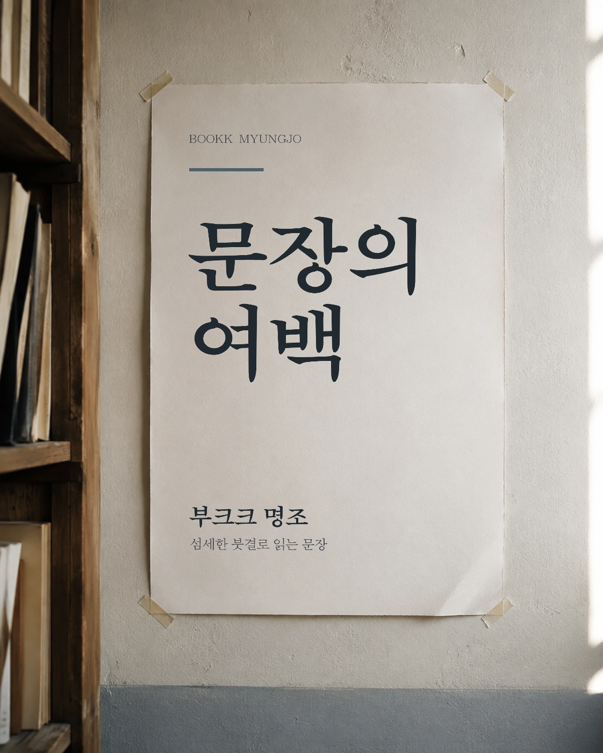 무료폰트 부크크명조 활용 예시
